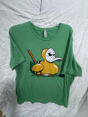 Bella+Canvas Mighty Rubber Ducky Hockey Parody Graphic T-Shirt